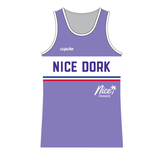 Womens Aero Dorks Nice Run Singlet