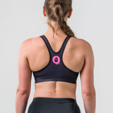 Womens Black Racerback Bra