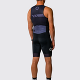 Mens Black Sleeveless Tri Suit
