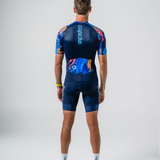Mens Brushed Blue Aero Tri Suit