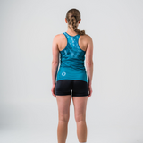 Womens Forest Green Cool Dri Run Singlet
