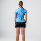 Womens Sky Blue Cool Dri Run Tee