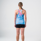 Womens Sky Blue Cool Dri Run Singlet