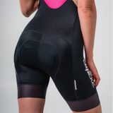 Womens Elements Bib Short Black Script