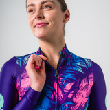 Womens Indigo Vapour Fleece Jersey