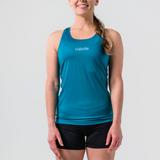 Womens Forest Green Cool Dri Run Singlet