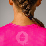 Womens Neon Pink Sleeveless Tri Suit