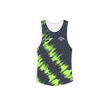 Mens Static Lime Run Singlet