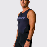 Mens Black Sleeveless Tri Suit