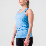 Womens Sky Blue Cool Dri Run Singlet