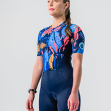 Womens Brushed Blue Aero Tri Suit