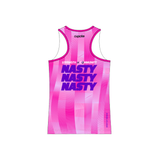 Womens NASTY Run Singlet Pink