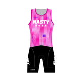 Womens NASTY Sleeveless Speed Suit Pink