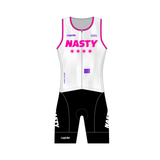 Womens NASTY Sleeveless Speed Suit White