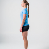 Womens Sky Blue Cool Dri Run Tee