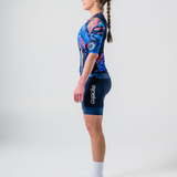 Womens Brushed Blue Aero Jersey