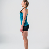 Womens Forest Green Cool Dri Run Singlet