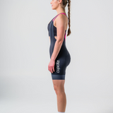 Womens Elements Bib Short Graphite Script