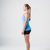 Womens Sky Blue Cool Dri Run Singlet