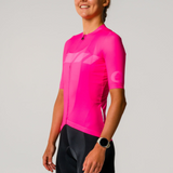 Womens Neon Pink Aero Jersey