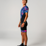Womens Berry Mottle Aero Tri Suit