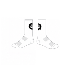 White Splash Sock